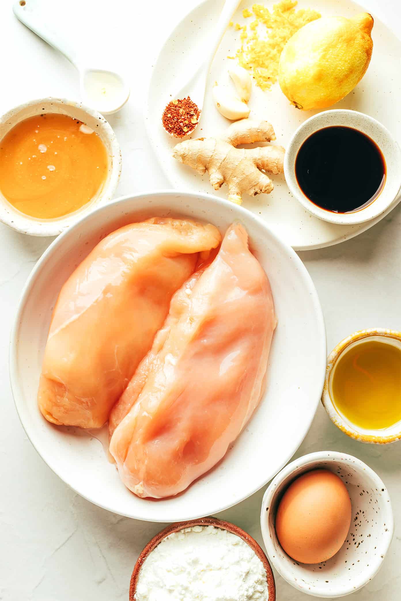 Sticky honey lemon chicken ingredients