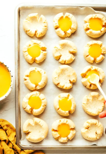 Lemony Thumbprint Cookies