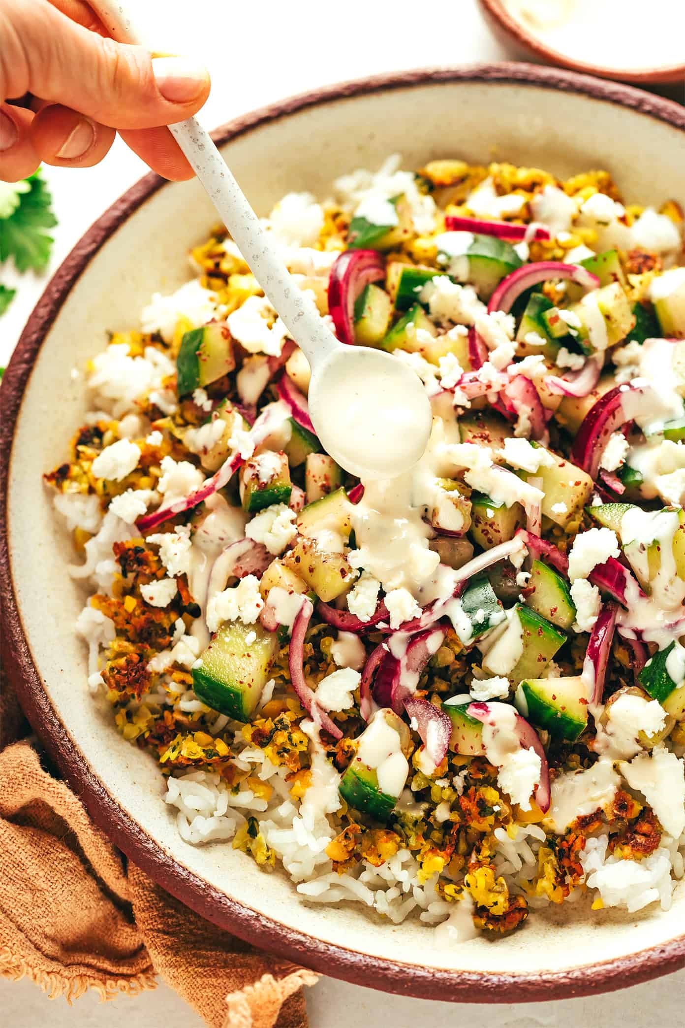 Falafel bowls with Tahini Sauce