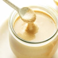 Homemade Tahini in Jar