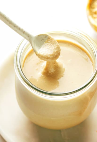 Homemade Tahini in Jar