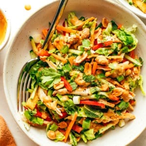 Thai Crunch Salad with Peanut Dressing