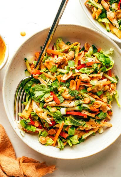 Thai Crunch Salad with Peanut Dressing