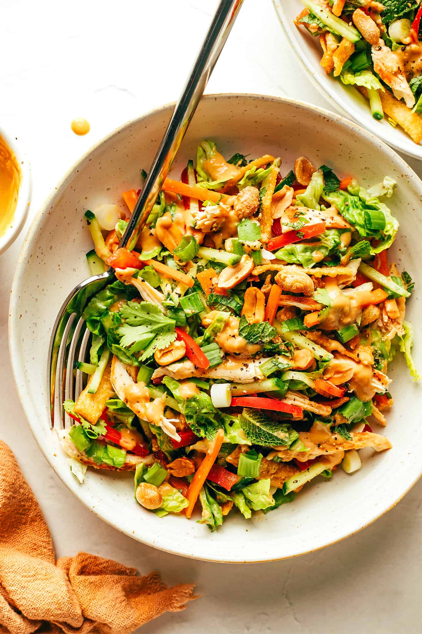 Thai Crunch Salad with Peanut Dressing