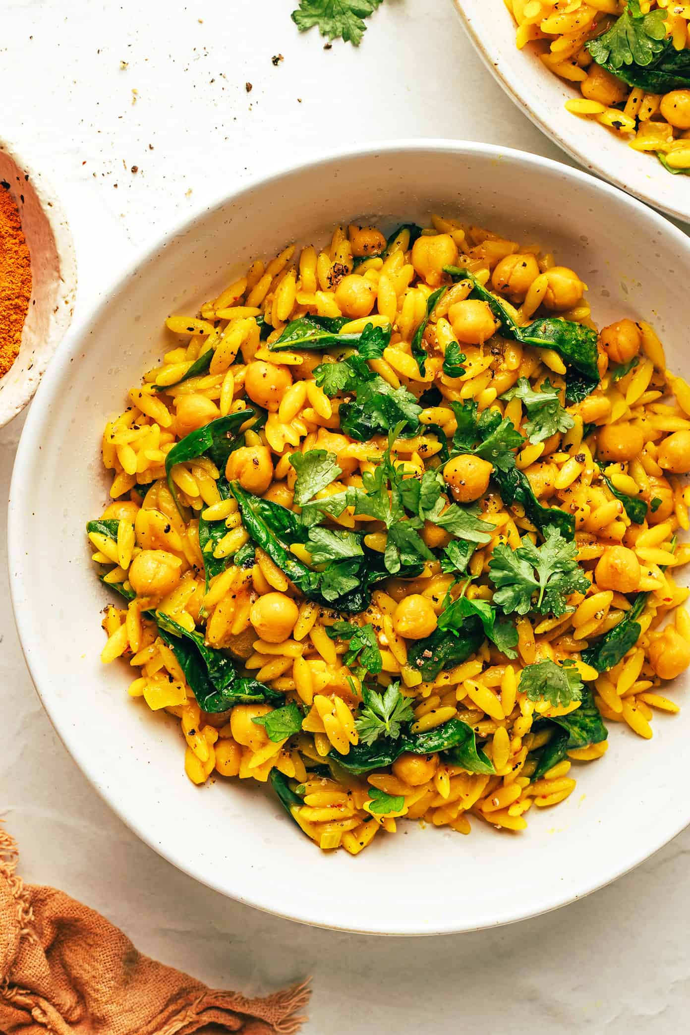 Courgette Lemon Orzo - Lucy & Lentils