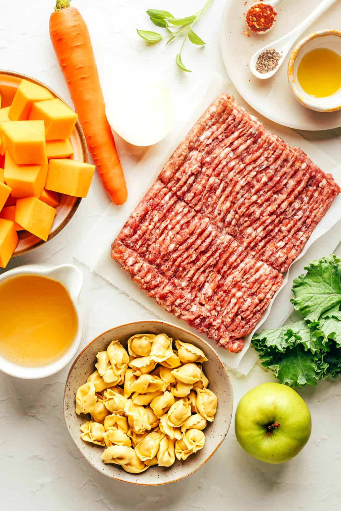 Butternut Squash, Sausage and Tortellini Soup Gimme Some Oven