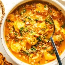 Butternut Squash, Tortellini and Italian Sausage Soup-image
