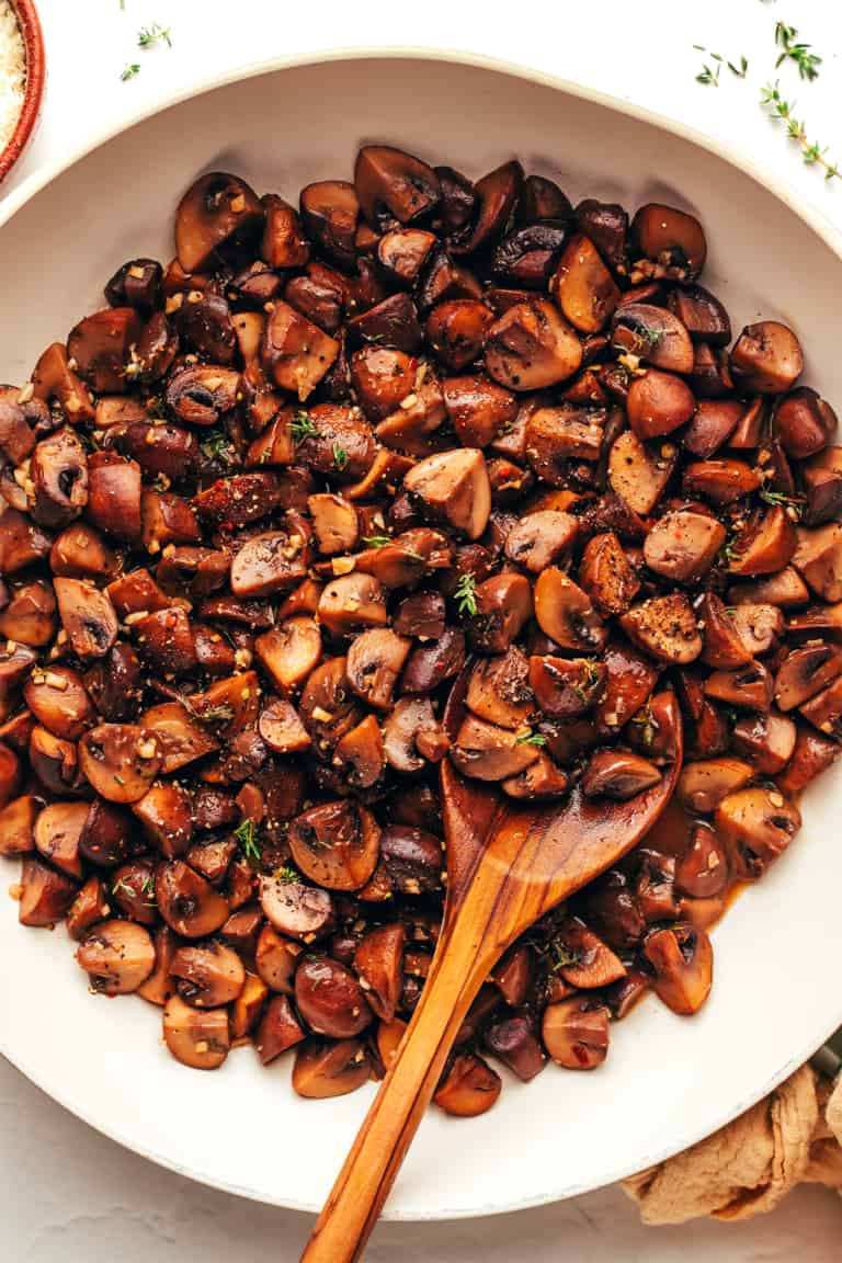 White Wine Sautéed Mushrooms - Gimme Some Oven