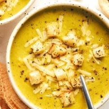 Lightened-Up Broccoli Cheese Soup