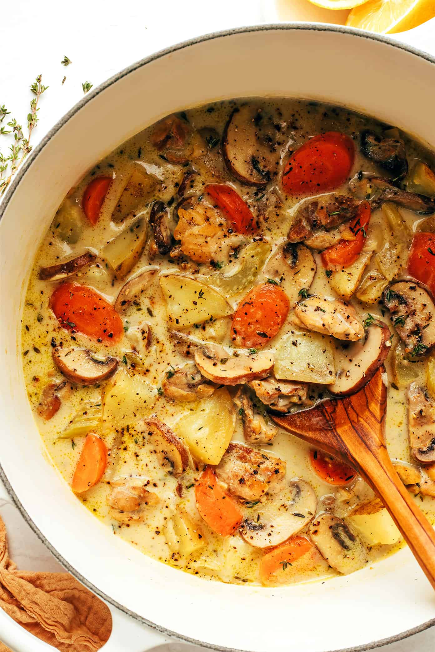 Lemony Chicken Stew Recipe | Gimme Some Oven