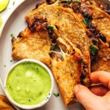 Crispy Zucchini Black Bean Tacos