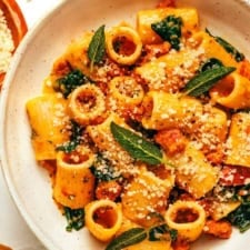 Creamy Pumpkin Pasta with Italian Sausage