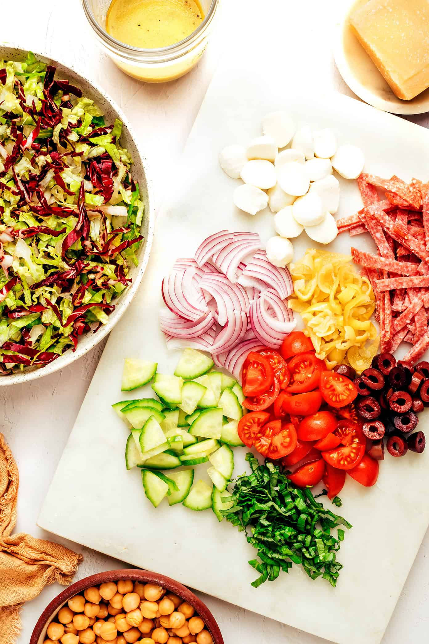 Italian salad ingredients