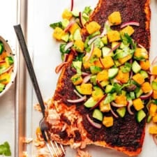 Sumac-Blackened Salmon with Citrus Salsa