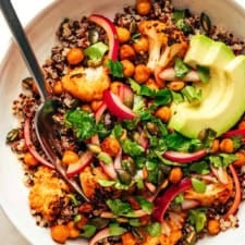 Cilantro-Lime Cauliflower Quinoa Bowls