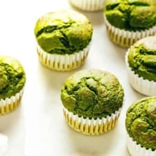 Blender Spinach Banana Muffins