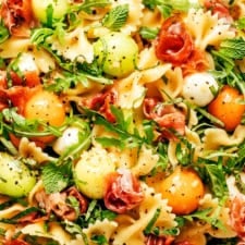 Prosciutto Melon Pasta Salad