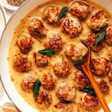Turkey Meatballs with Gravy