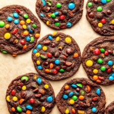 Chocolate M&M Cookies
