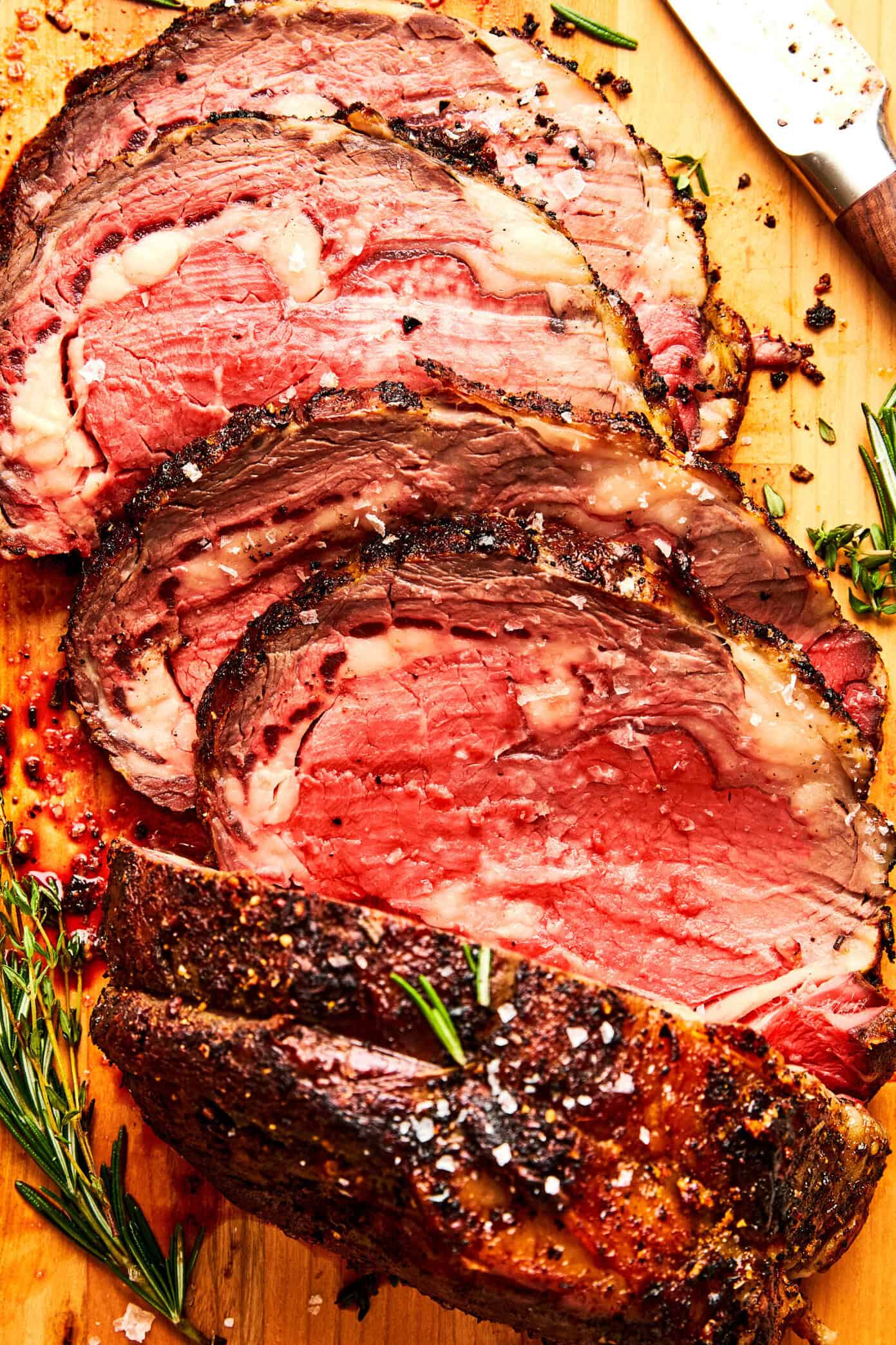 Garlic Herb Prime Rib with Au Jus
