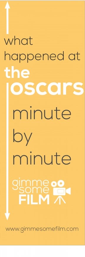 Live Blogging the Oscars