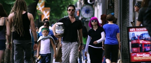 Zach Braff, Joey King and Pierce Gagnon in Wish I Was Here. By Lawrence Sher. 