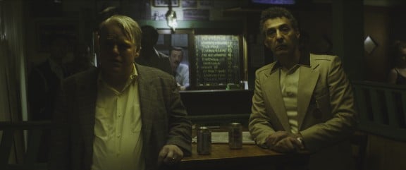 Philip Seymour Hoffman and John Turturro in John Slattery's God's Pocket. By Lance Acord. 