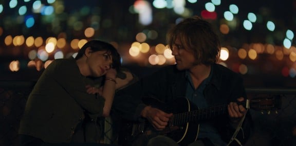 Anne Hathaway and Johnny Flynn and Kate Barker-Froyland's Song One. Photo by John Guleserian. 