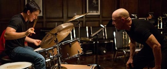 Miles Teller and J.K. Simmons in Damien Chazelle's Whiplash