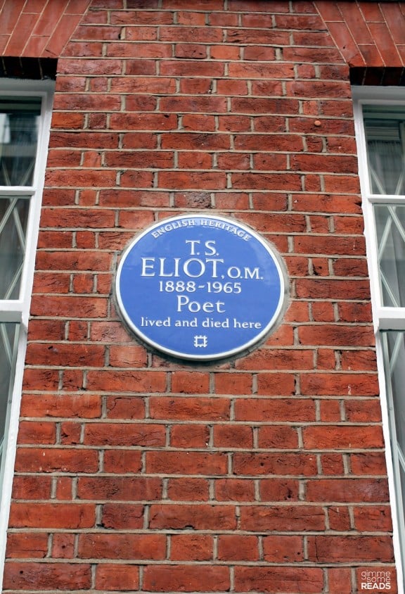 T. S. Eliot, O.M. (1888-1965); Poet lived and died here