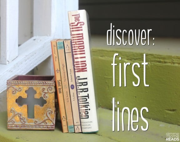 Discover First Lines #3 (S) | Gimme Some Reads 