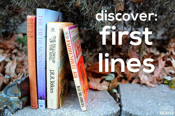 Discover: First Lines #15 | gimmesomereads.com