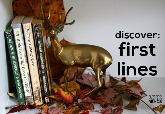 Discover: First Lines #13 | gimmesomereads.com