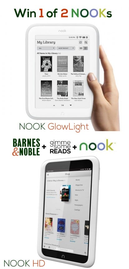 NOOKs Giveaway | gimmesomereads.com