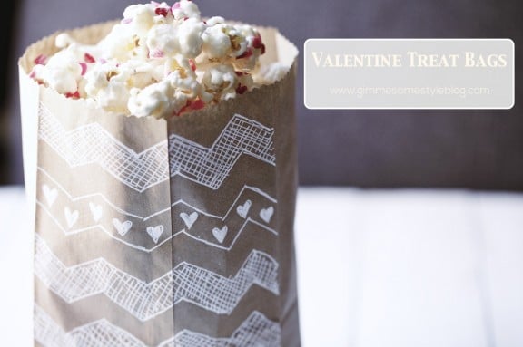 Valentine Treat Bags | www.gimmesomestyleblog.com #diy #valentine