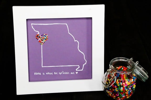 DIY Sprinkles Art | gimmesomestyleblog.com