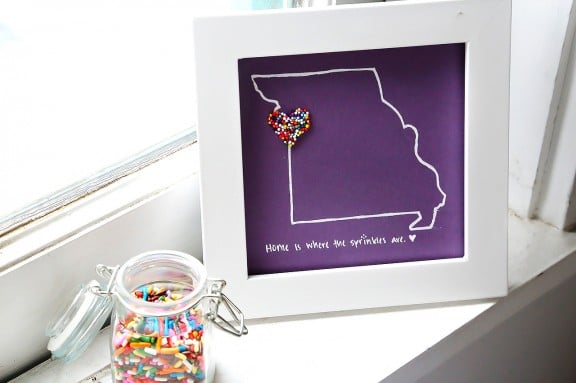 DIY Sprinkles Art | gimmesomestyleblog.com