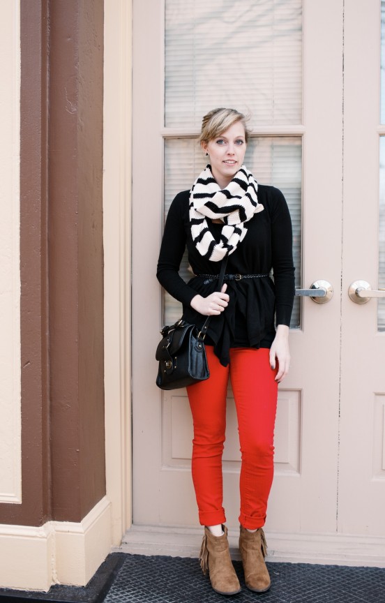 Red pants and stripes | www.gimmesomestyleblog.com