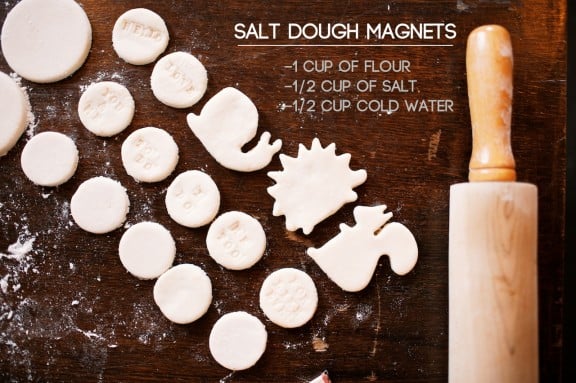 Salt dough magnets | www.gimmesomestyleblog.com