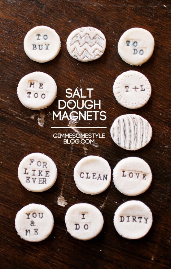 Salt Dough Magnets | www.gimmesomestyleblog.com #diy