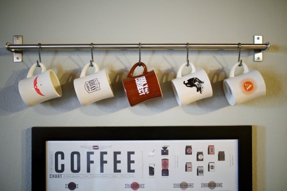 Hang your favorite souvenir mug on display | www.gimmesomestyleblog.com