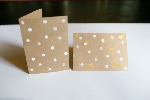 DIY Polka Dot Greeting Card | www.gimmesomestyleblog.com #diy #card #gift