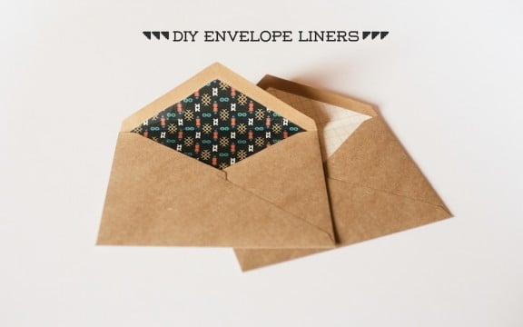 DIY Envelope Liners | www.gimmesomestyleblog.com | #diy 