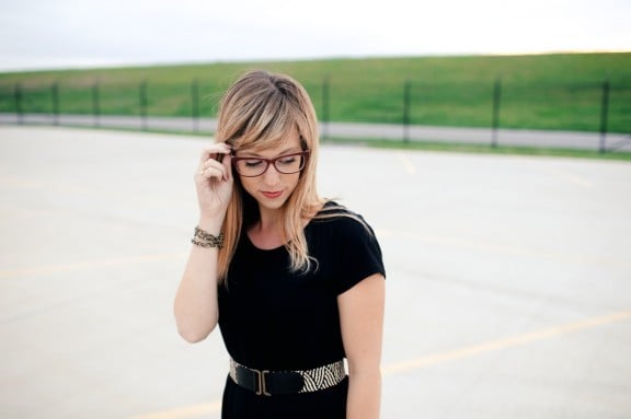 Little Black Maxi Dress | www.gimmesomestyleblog.com #maxi #dress #glasses #bonlook 