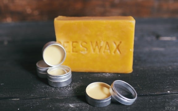 DIY Rosewater Lip Balm | www.gimmesomestyleblog.com #beeswax #lipbalm #diy #rosewater #natural #homemade