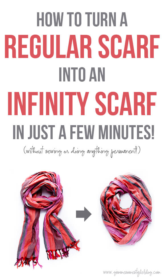 how to wear an infinity scarf