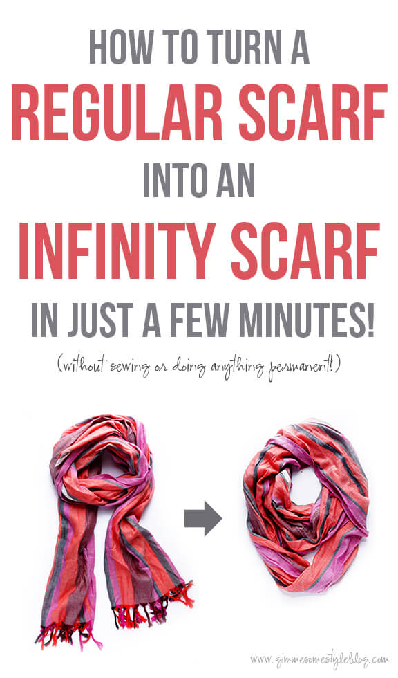 How to wear online an infinity scarf