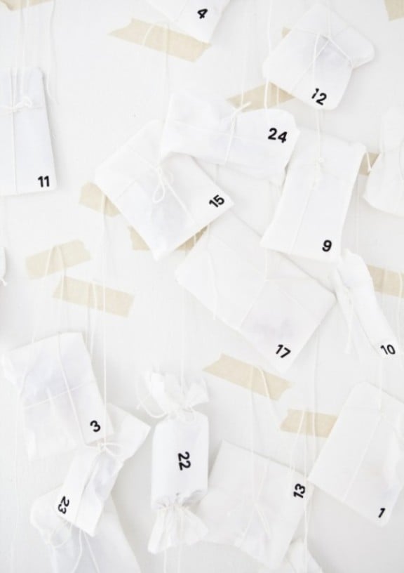 Advent Calendar via Anna Lee Nasham | www.gimmesomeoven.com/style #advent #DIY #calendar #christmas