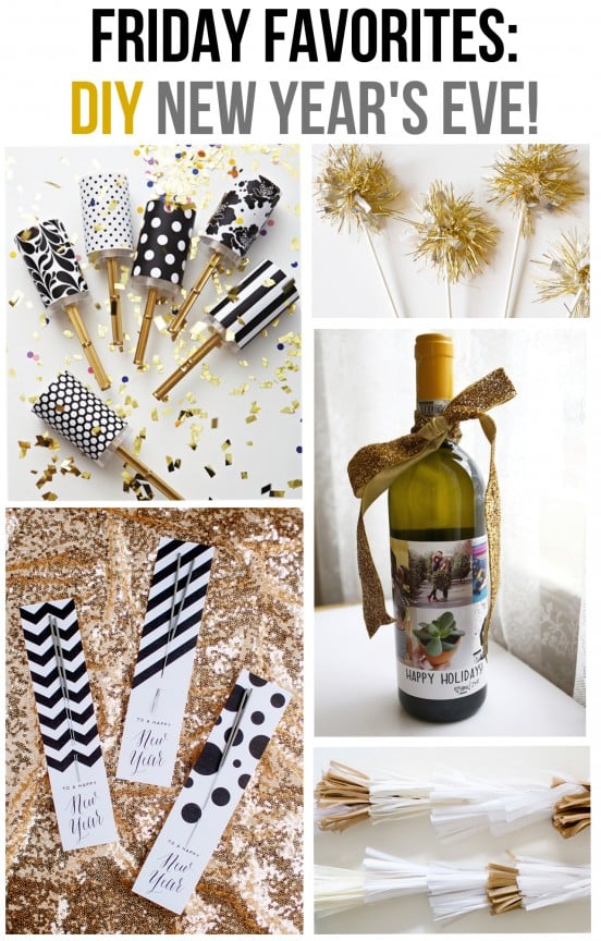 Friday Favorites: DIY New Year's Eve! | www.gimmesomeoven.com/style #newyears #diy #party #holiday #fridayfavorites #ff