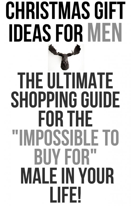 Don't know what to get this Christmas? Here is the ultimate shopping guide for the "impossible to buy for" male in your life! | www.gimmesomeoven.com/style #giftguide #whattobuy #christmas #shopping 